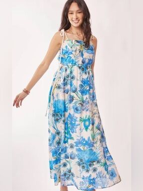 Davi & Dani floral maxi dress 1X NWT